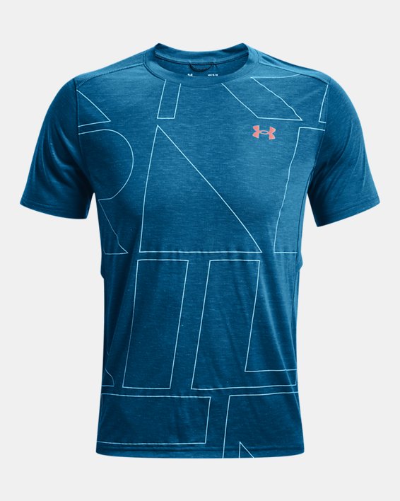 Men's UA Breeze 2.0 Trail T-Shirt, Blue, pdpMainDesktop image number 4
